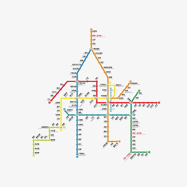 广州地铁线路全图下载，便捷出行，一图掌握广州地铁网络