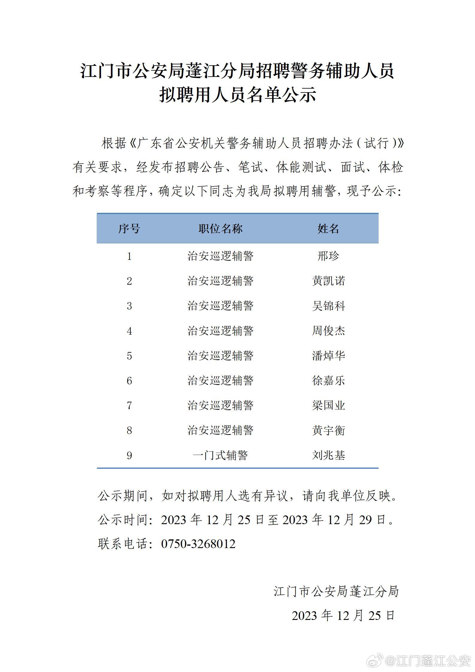 江城区公安局最新招聘启事概览